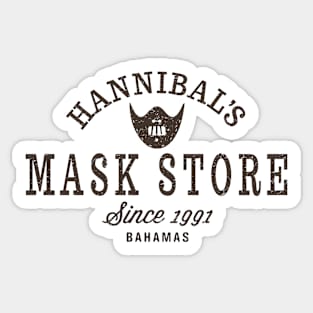 Hannibal's Mask Store by Buck Tee Sticker